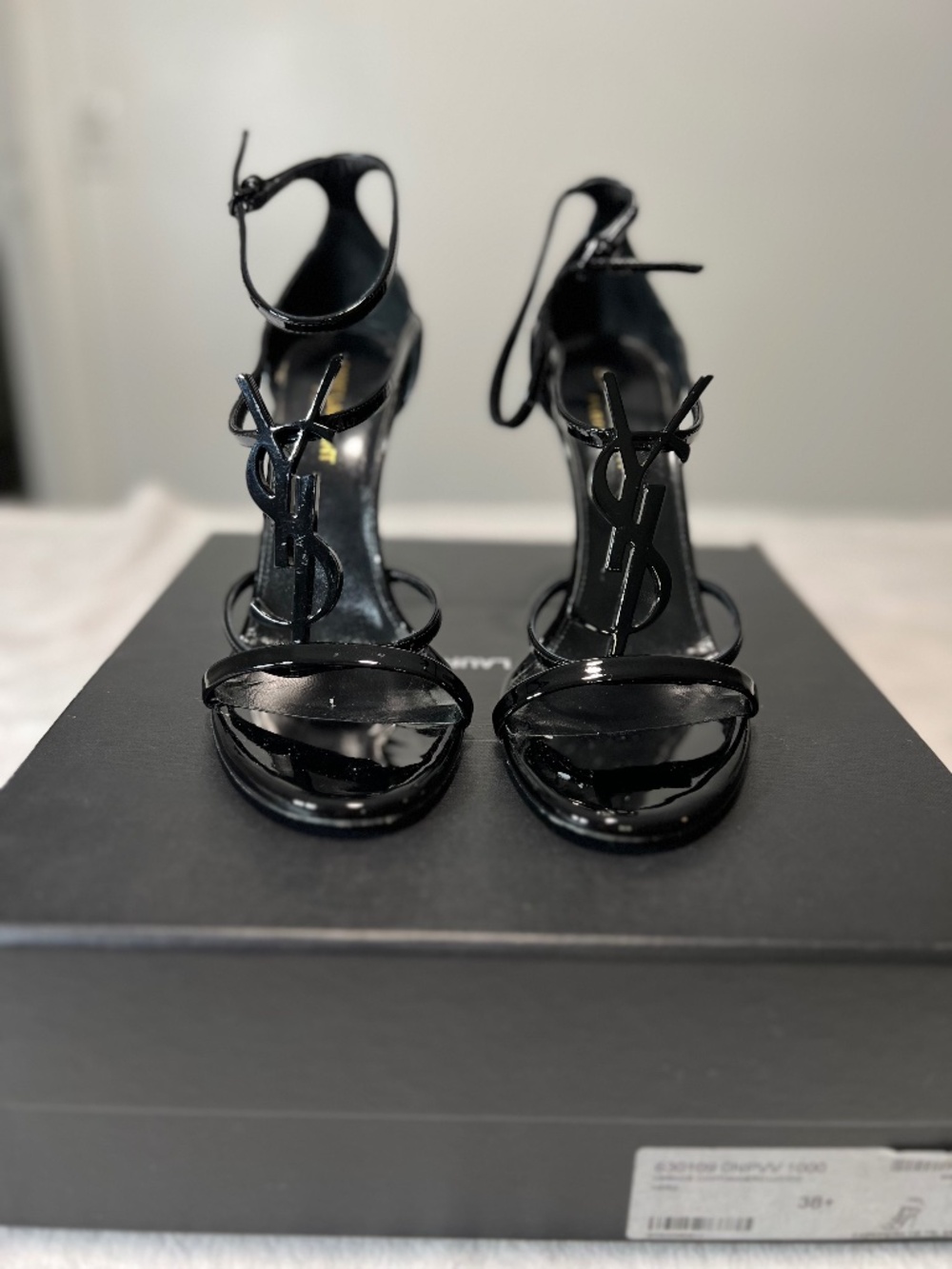 YSL Cassandra Heel Sandal 38.5